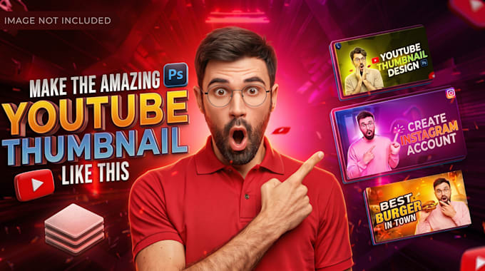 design high converting viral youtube thumbnails fast