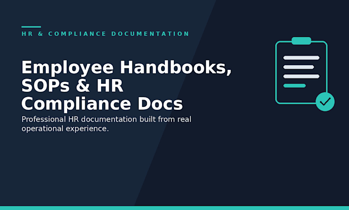 write your employee handbook sops HR compliance documents
