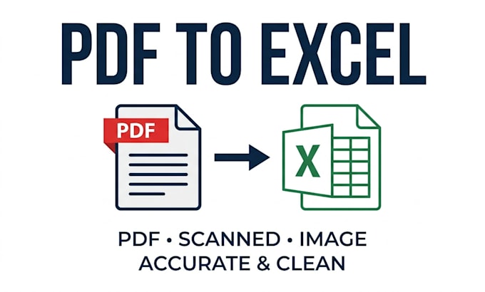 convert PDF, scanned documents or images to excel and world