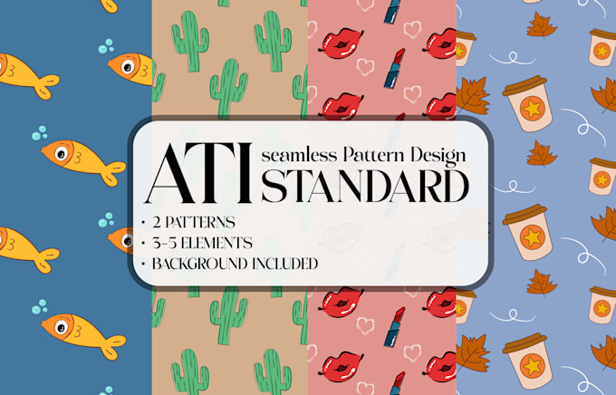 create seamless patterns and custom surface designs