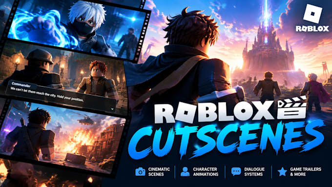 create roblox r6 r15 animations, cinematic cutscenes, combat and camera effects
