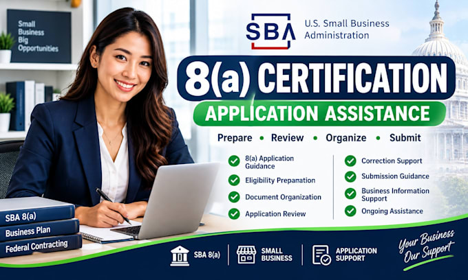 help you apply for 8a certification and sba small business certification