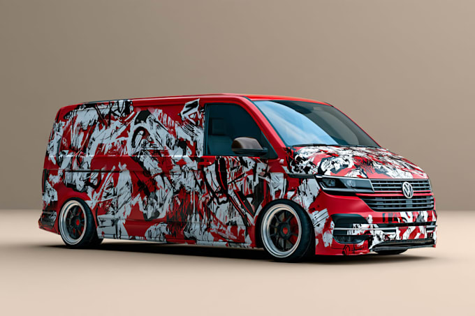 custom vehicle wrap, cars, pickups, trailers design