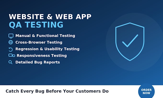 manually test your web app and report bugs