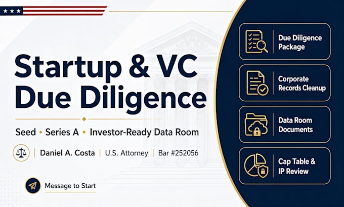create data room documents for seed and series a investments