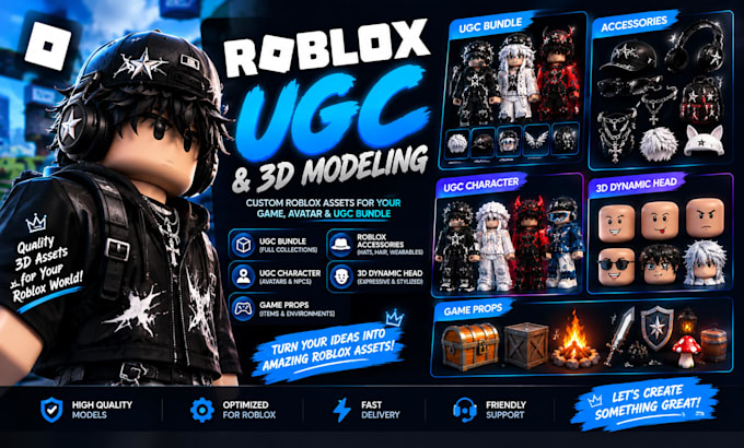 model a simple roblox ugc bundle