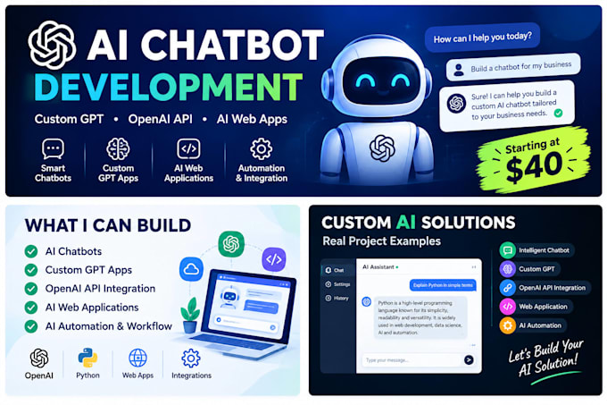 build a custom ai chatbot or gpt app for your business