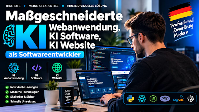 masgeschneiderte ki webanwendung, ki software, ki website als softwareentwickler