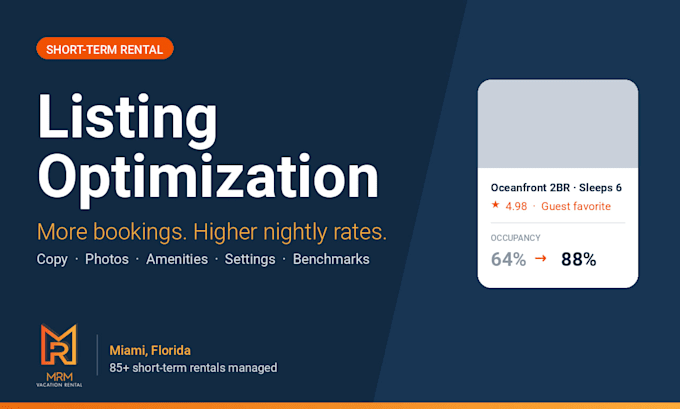 optimize your airbnb or vrbo listing to increase bookings