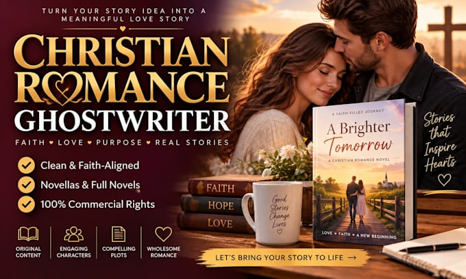 ghostwrite clean christian romance novels or novellas