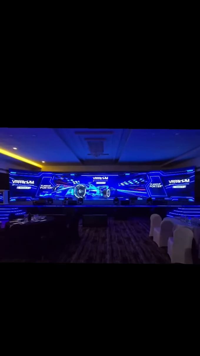 create anamorphic 3d led screen video for events and stages