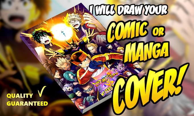 draw your comic or manga cover