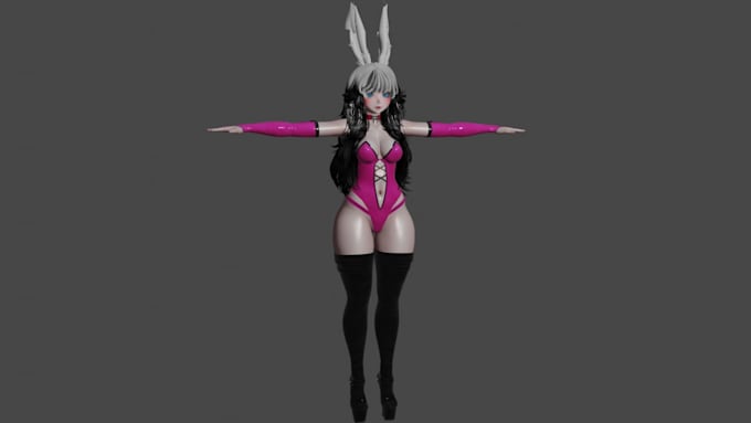 create vrchat avatar commission with physbones rigging visemes and toggles