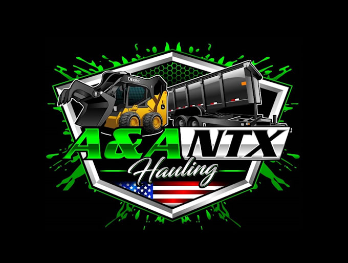 create high quality and beautiful dump trailer logo design