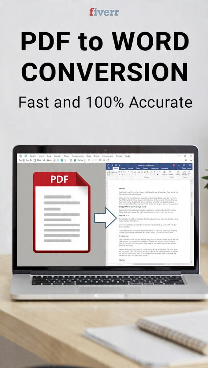 convert PDF to word, and do copy typing