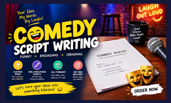 be your comedy script writer movie script funny comedy script stand up comedy