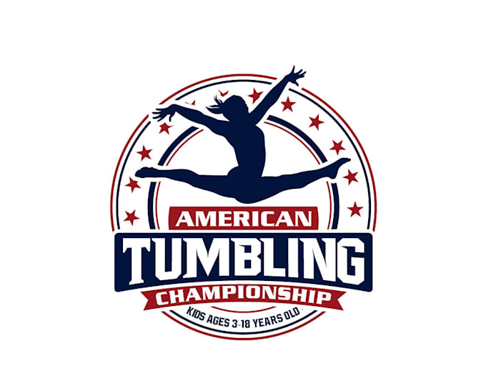 create graceful and fantastic tumbling logo design