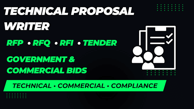 write rfp, rfi, rfq, bid proposals and tender responses