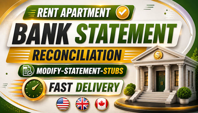 do bank statement work on urgent basis