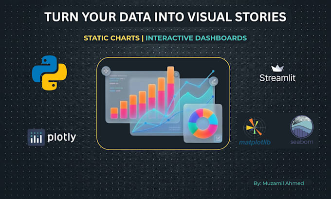 create python data visualizations and interactive dashboards