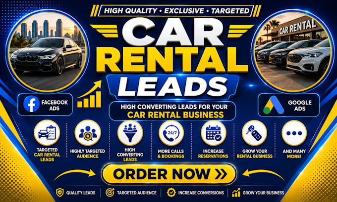 generate qualified car rental leads using facebook and google ads