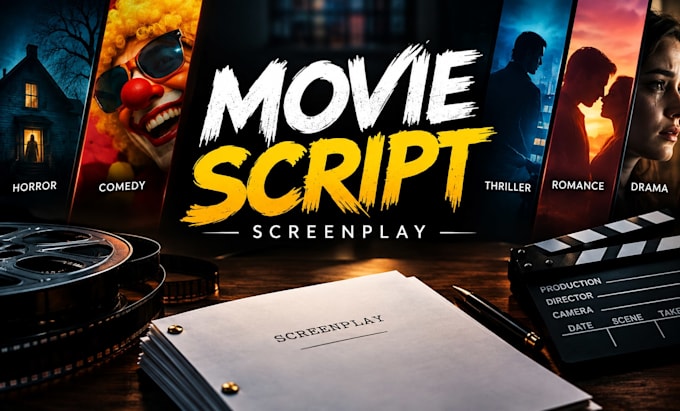 craft your horror, comedy, thriller, romance, drama script or screenplay