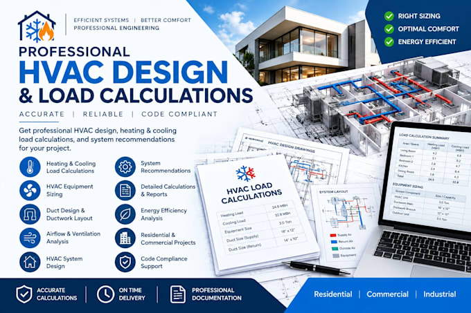 provide professional hvac design and load calculations