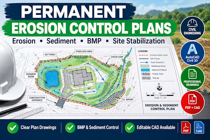 design permanent erosion control and sediment control plans