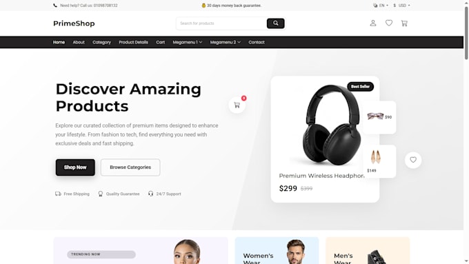 build a full stack website using django and react