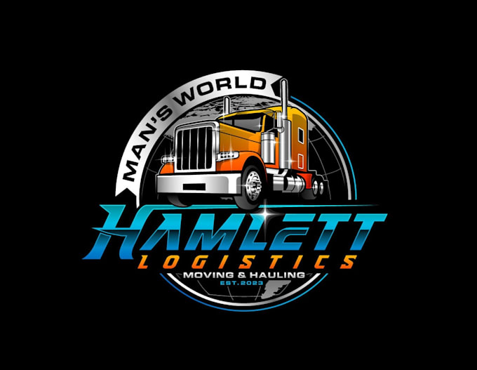 create graceful and fantastic logistic logo design