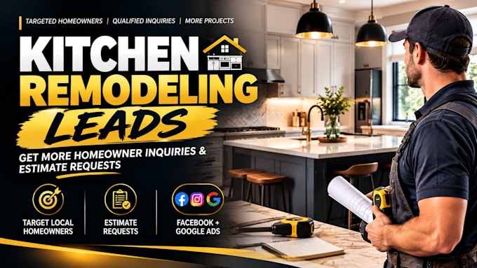 generate USA kitchen remodeling leads bathroom remodeling lead via facebook ads