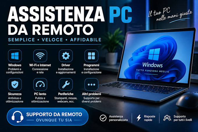 aiutarti a risolvere problemi del PC windows da remoto