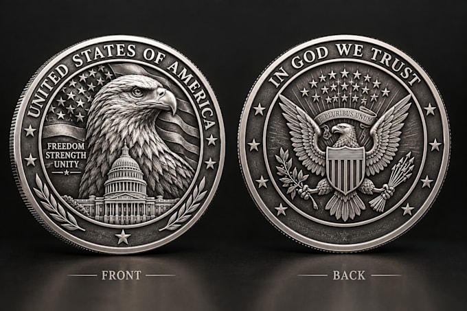 create custom 3d coins and detailed bas relief designs