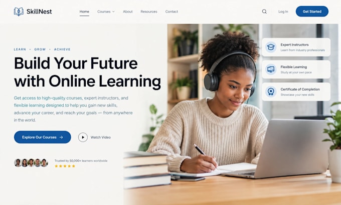 build wix academy website squarespace online training institute website