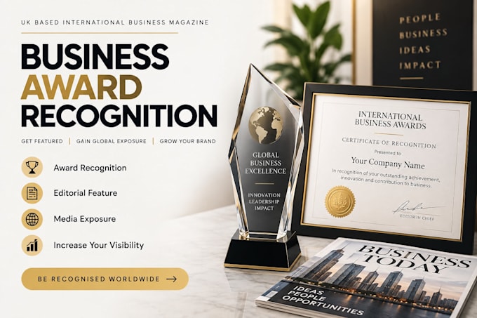 get your business award recognition