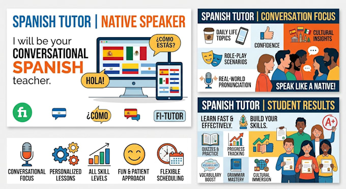 be your conversational spanish tutor and teacher