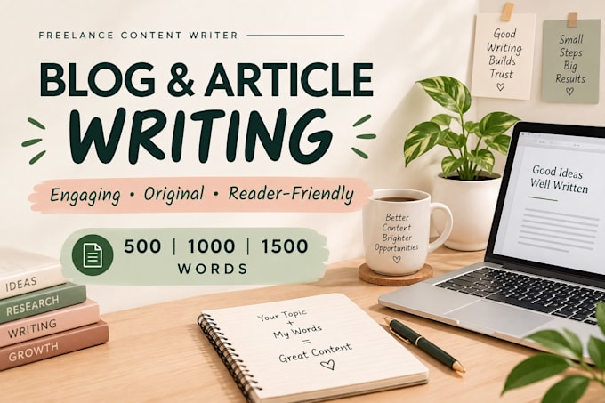 write engaging blog posts , articles and stories
