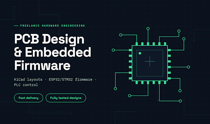 design your custom pcb or embedded firmware for esp32 and stm32
