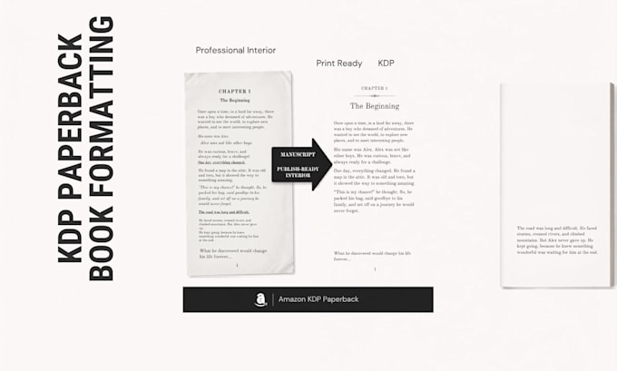 format your book for amazon KDP paperback interior formatting
