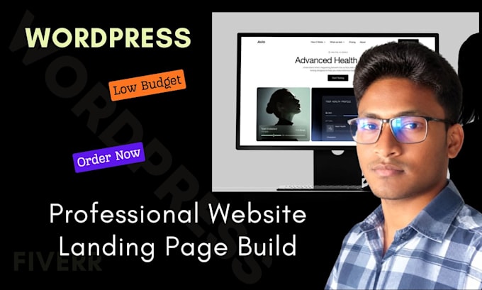 build a professional website landing page