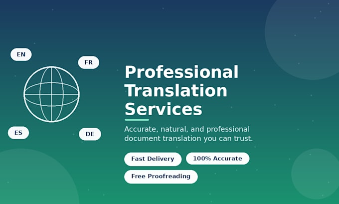 translate document accurately and professionally