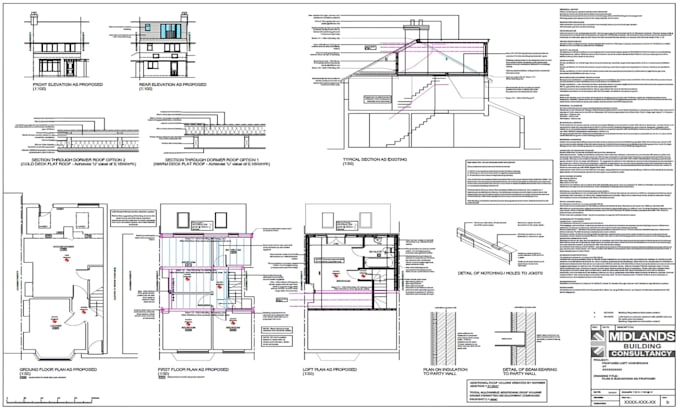 create UK building control and planning permission drawings