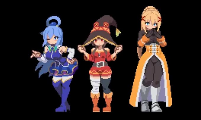 create 2d pixel art character animated sprite pixel art sprite 2d game animation