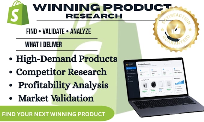 research and hunt winning products for shopify dropshipping