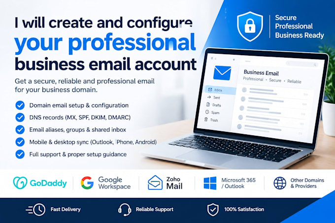 create and configure your professional business email account