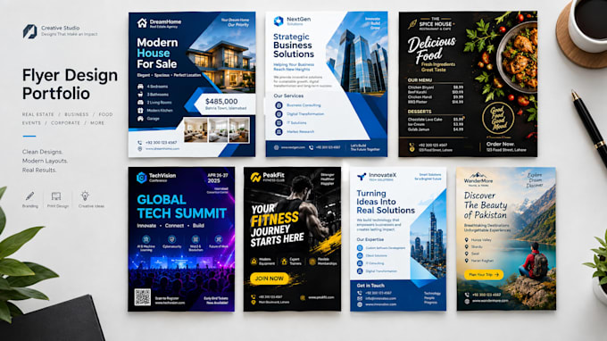 design a modern professional flyer