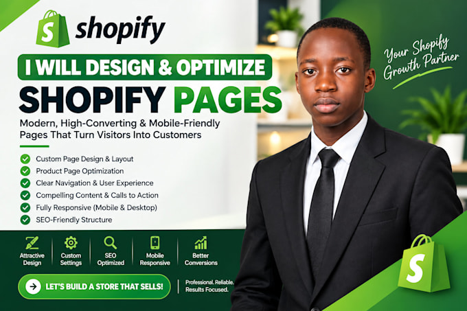 design and optimize shopify pages
