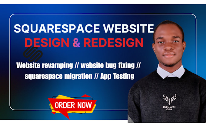 do custom squarespace coding and fix any squarespace bug redesign squarespace
