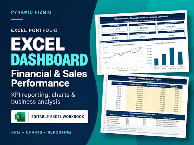 create professional excel dashboards and reports