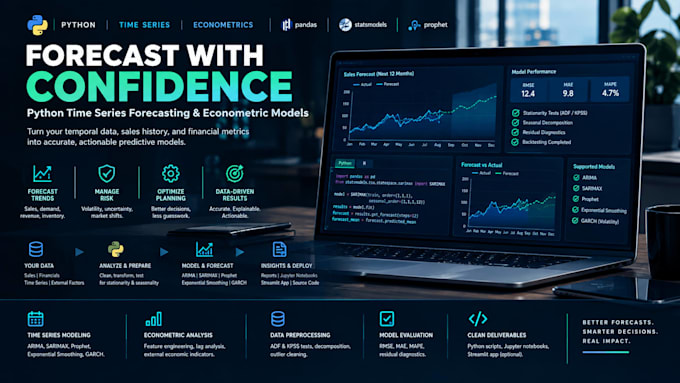 build python time series forecasting and econometric models